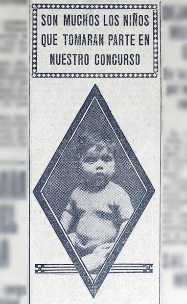 “Con el establecimiento de nuestro concurso, queremos estimular al padre de familia para que se convierta en un obrero de la perfección de la raza”, reafirmó EL UNIVERSAL con su segundo certamen infantil en 1918. Foto: Hemeroteca EL UNIVERSAL.