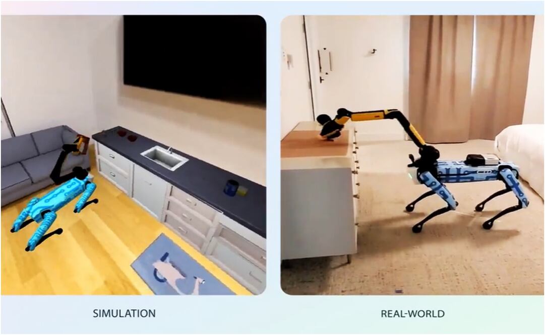 Meta anuncia robots con IA capaces de desarrollar habilidades sensomotoras. Foto: Meta AI
