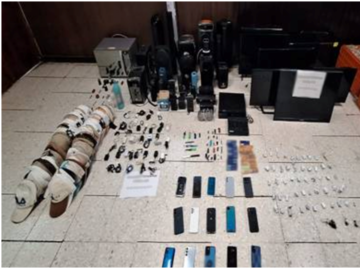 Aseguran droga, celulares, pantallas y bocinas en el Reclusorio Sur; elementos de la Marina participan en la inspección