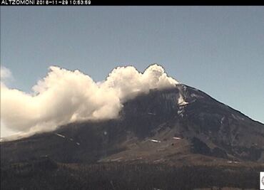 Volcanic ash falls over Puebla and Tlaxcala