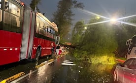 Líneas 1 y 7 del Metrobús presentan afectaciones por lluvias; no hay servicio en varios estaciones
