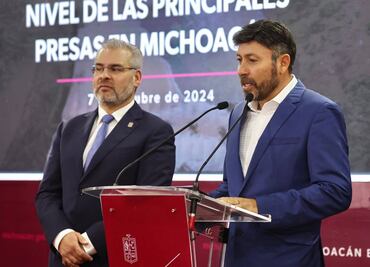 Michoacán reporta al cien por ciento de su capacidad 12 de sus 24 presas; suficiente para abastecer consumo humano y riego