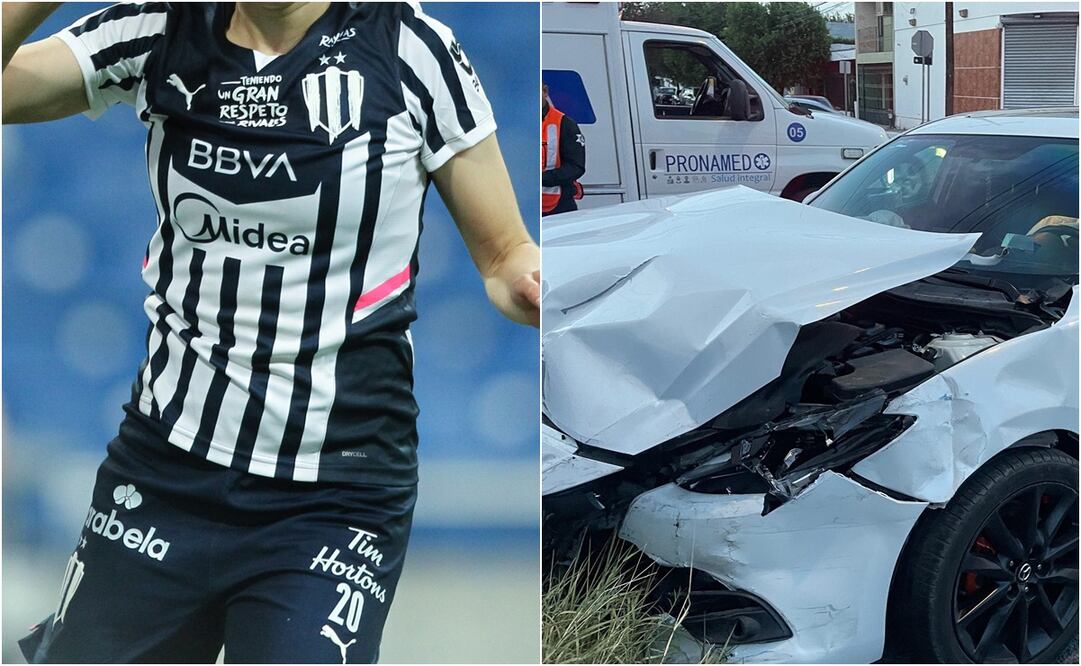 Jugadora de Rayadas sufre impactante accidente automovilístico / FOTO: ESPECIAL