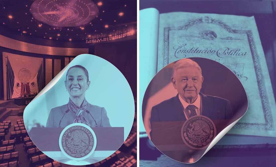La mayoría de las reformas constitucionales de AMLO se aprobarán durante el sexenio de Sheinbaum. Foto: El Universal.