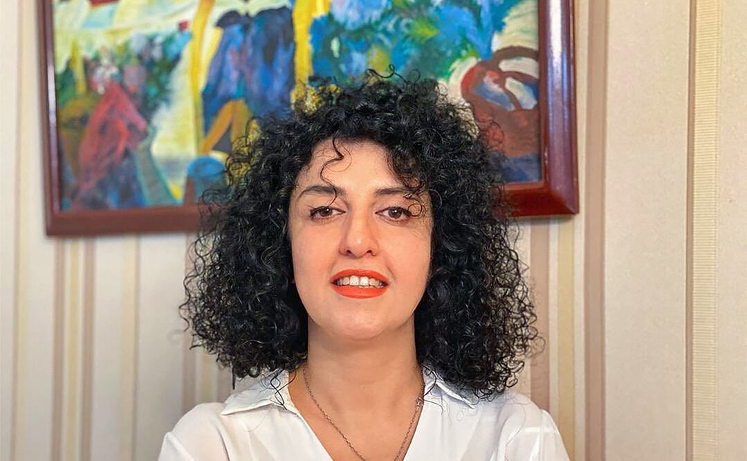 La ganadora del Premio Nobel de la Paz, Narges Mohammadi. Foto: AFP