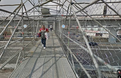 En riesgo de caerse: Advierte alcalde Valle de Chalco por puente peatonal de "Caseta Vieja" sobre la México- Puebla