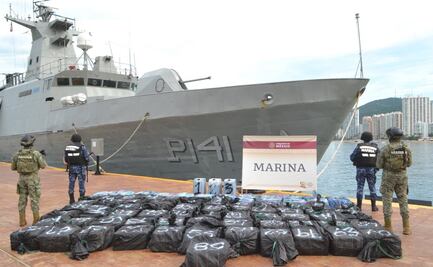 Marina asegura cerca de tres toneladas de cocaína y aproximadamente 150 litros de combustible en costas de Guerrero y Quintana Roo