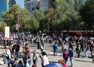 Marchan maestros de la CNTE en Reforma; advierten sobre presencia de Morena