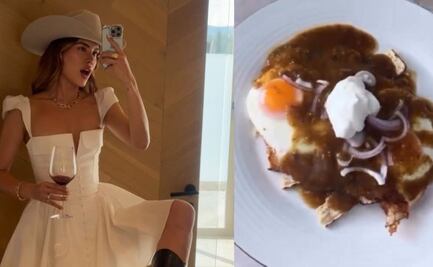 Michelle Salas comparte su receta de chilaquiles “ligeros” con yogurt; desata críticas en redes sociales