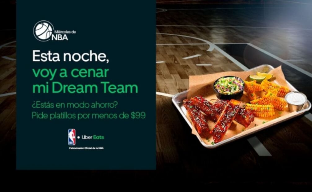Disfruta la NBA acompañado de tu comida favorita con Uber Eats