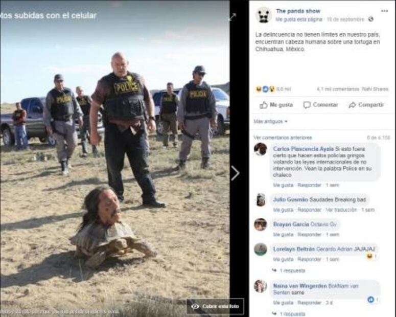 Las fotos de celebridades presentadas como peligrosos migrantes