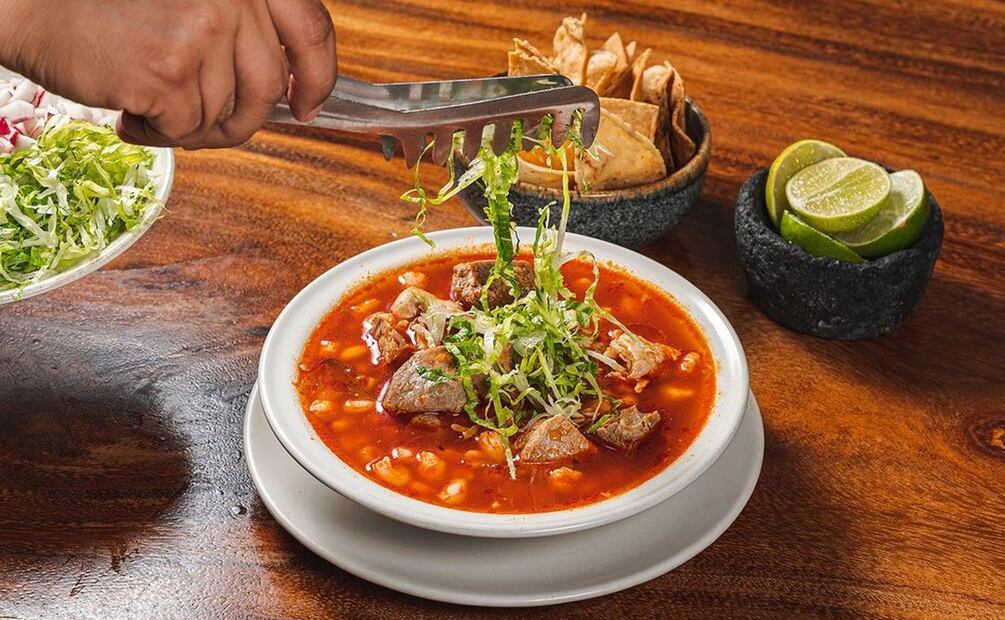 Pozole rojo en Lagos de Moreno. Foto: Cortesía
