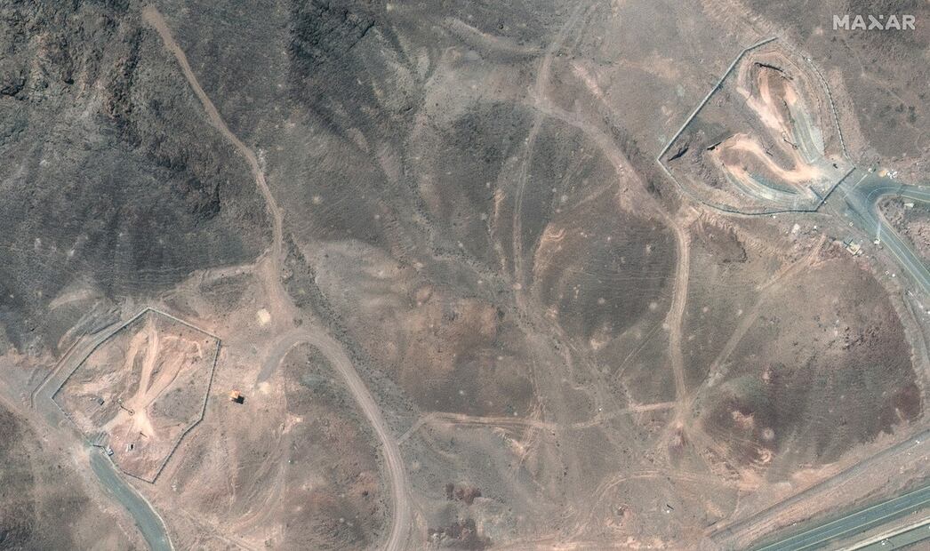 Una imagen de satélite facilitada por Maxar Technologies muestra una vista general de las instalaciones subterráneas de enriquecimiento de uranio de Fordo antes de los ataques aéreos estadounidenses, en Irán, el 20 de junio de 2025 (publicada el 22 de junio de 2025). Las fuerzas estadounidenses atacaron tres de las instalaciones nucleares clave de Irán: Natanz, Isfahan y Fordo (Fordow), según anunció el 21 de junio el presidente estadounidense, Trump. Foto: EFE
