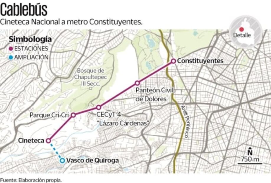 Atenta contra filosofía de Barragán, Cablebús en Chapultepec