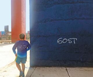 Dañan con grafitis dos de las torres en Satélite