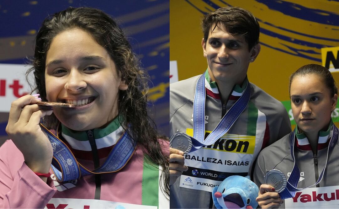 Aranza Vázquez, Diego Balleza y Viviana del Ángel entregan las primeras medallas a México en el Campeonato Mundial