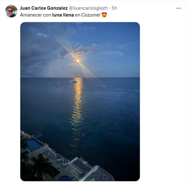 Imágenes de usuarios de la Luna de Esturión este 9 de agosto. Foto: X