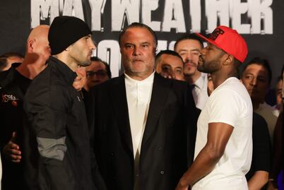 Floyd Mayweather Jr y John Gotti III pelearán con 10 kilos de diferencia