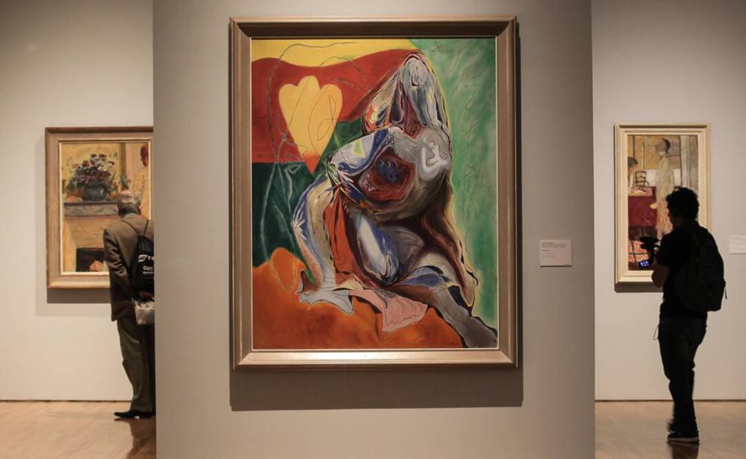 La obra "Niobe" del artista francés André Masson cuelga de las paredes de Munal. (FOTO: EFE)