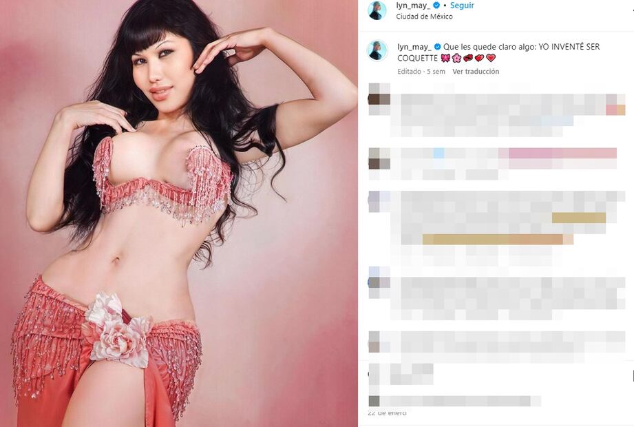 La vedette Lyn May debutó en 1977 en la televisión mexicana. Foto: Instagram oficial de Lyn May.