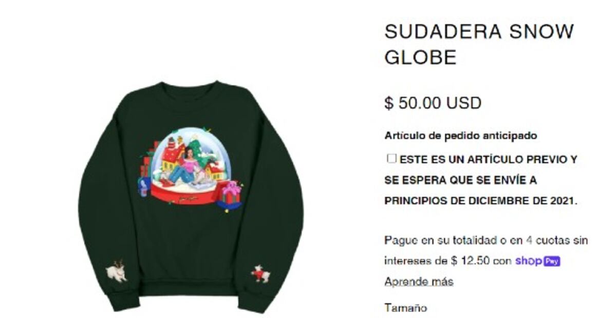 La ropa de Dua Lipa para Navidad