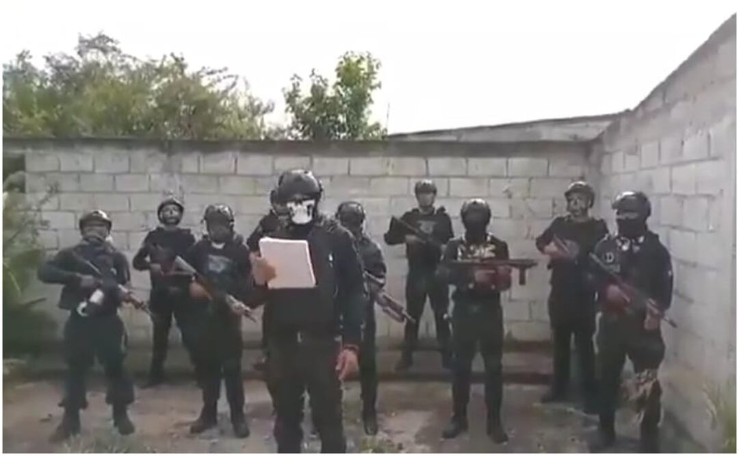 Al menos 10 presuntos integrantes del Cártel de Sinaloa advierten en video “una limpia” en San José Iturbide, Guanajuato. Foto: Captura de video