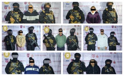 Detienen a siete presuntos integrantes de la Unión Tepito en operativos simultáneos en cuatro alcaldías de CDMX