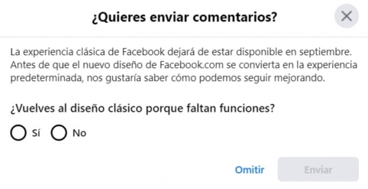 Facebook le dirá adiós a su diseño clásico en septiembre