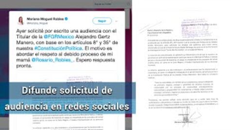 Hija de Rosario Robles pide audiencia con fiscal Gertz Manero