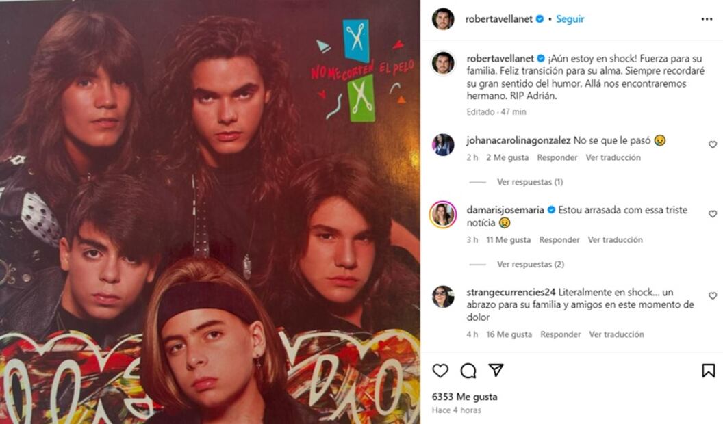 Olivares fue miembro de Menudo, misma agrupación a la que perteneció Ricky Martin. Foto: Instagram.