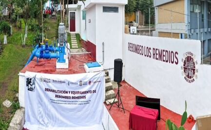 Naucalpan moderniza sistema de rebombeo en Los Remedios; mejorará suministro de agua para 10 mil habitantes