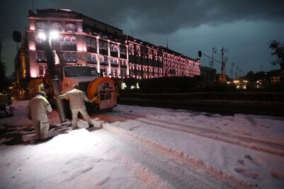 Azcapotzalco, Cuauhtémoc y GAM, en alerta roja tras granizada