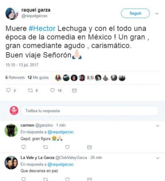 Lamentan muerte de Héctor Lechuga