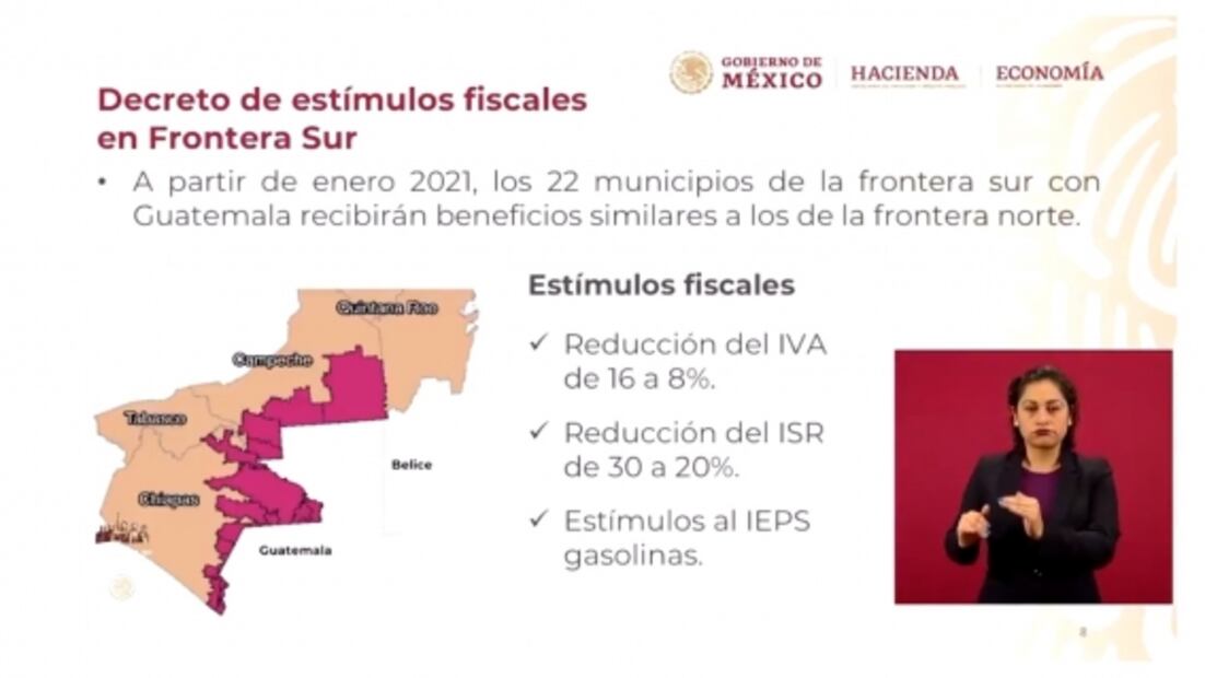 Estos son los impuestos que bajarán en las fronteras de México