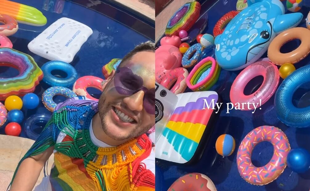 Juan Pa Serrano presume su fiesta. Foto: Instagram oficial.