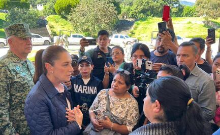 "No vamos a dejar a nadie desamparado"; Sheinbaum visita Puebla, Veracruz e Hidalgo, entidades afectadas por lluvias