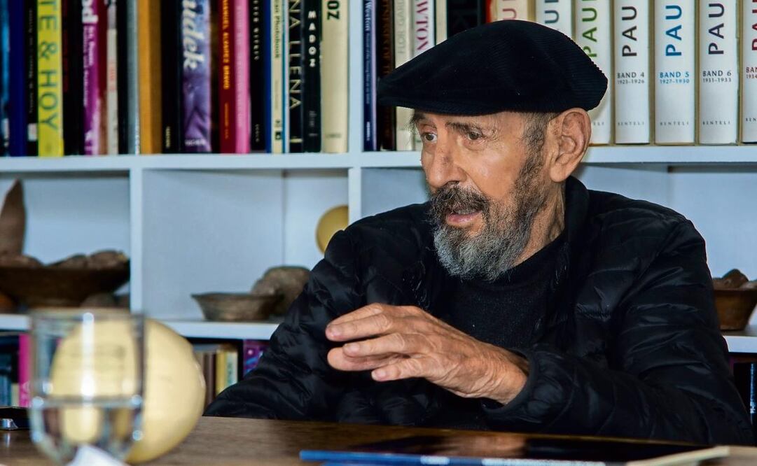 En su estudio, Arnaldo Coen sigue dando forma al arte. Foto: Osmar Alvarado / EL UNIVERSAL