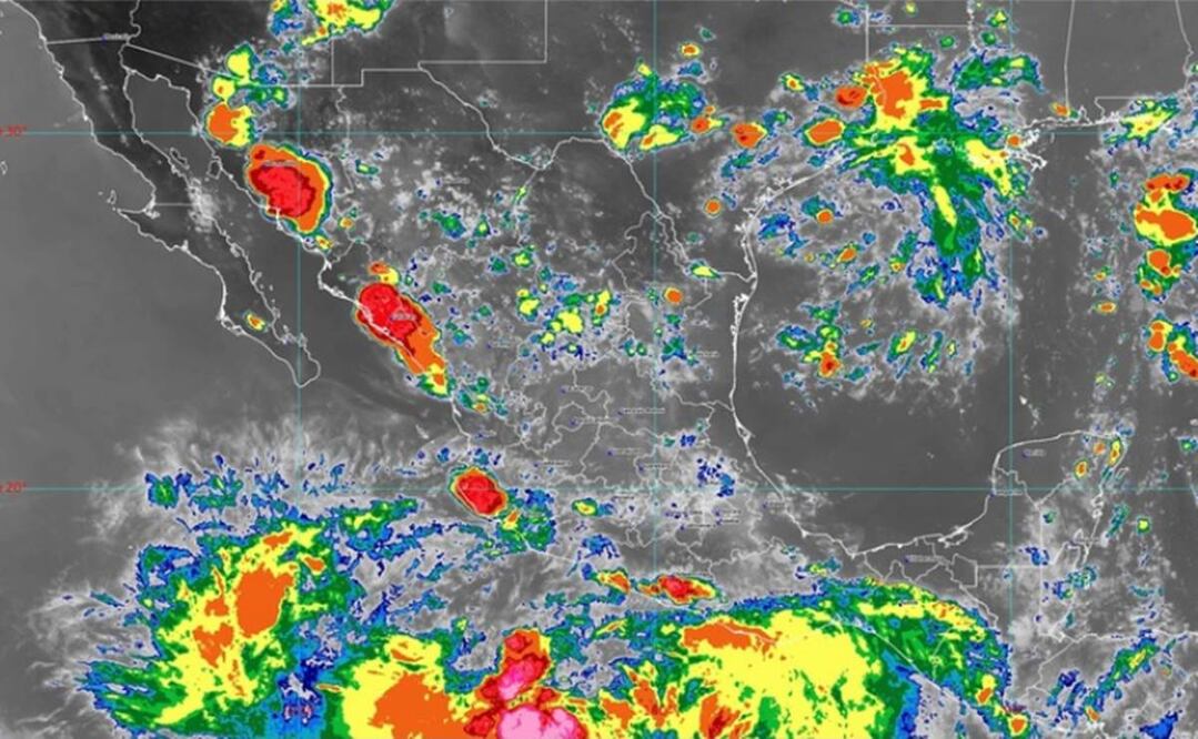 Imagen satelital del Servicio Meteorológico Nacional 