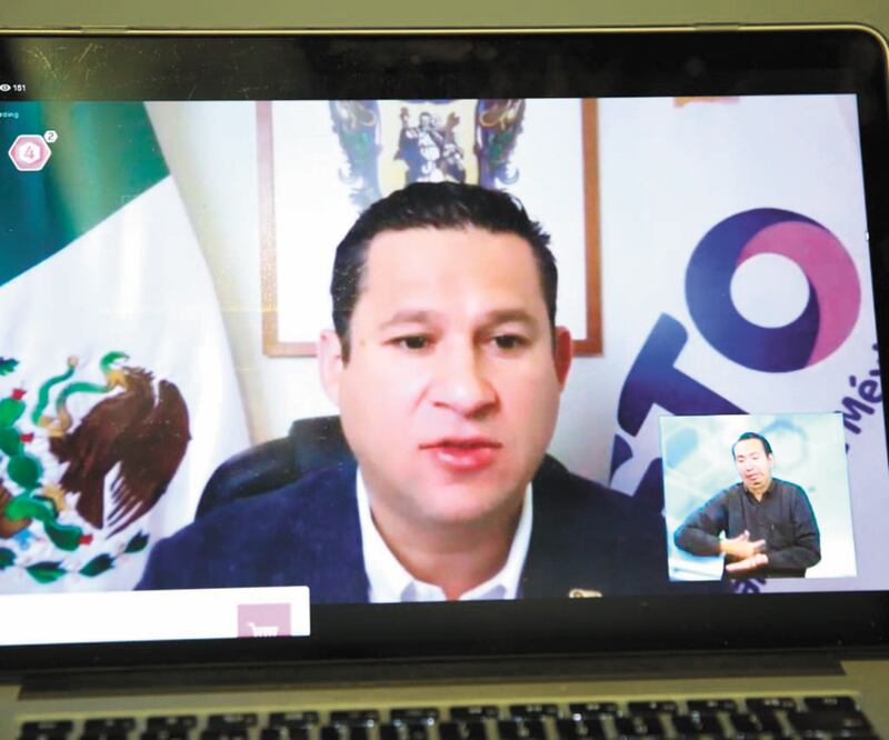 El gobernador Diego Sinhue Rodríguez destacó en conferencia virtual que en los últimos 25 años el PIB estatal tuvo un crecimiento de 125%.