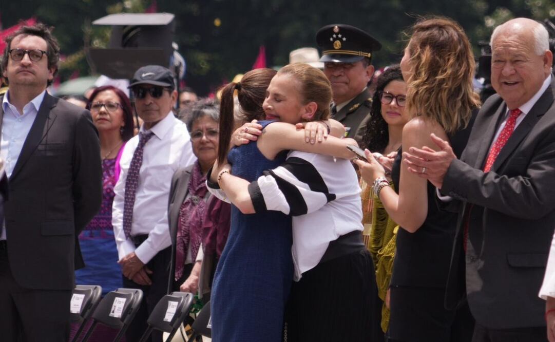 Beatriz Gutiérrez Müller y Claudia Sheinbaum. Foto: X @Claudiashein