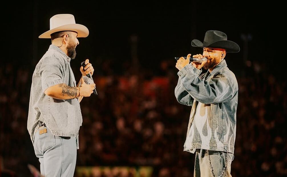 El mexicano fue uno de los invitados al show del colombiano y aprovecharon para cantar, por primera vez, su nuevo sencillo. Foto: Instagram.