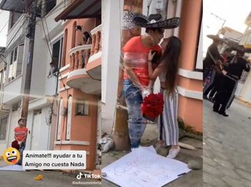 Viral: atan a su amigo para que declare su amor con serenata