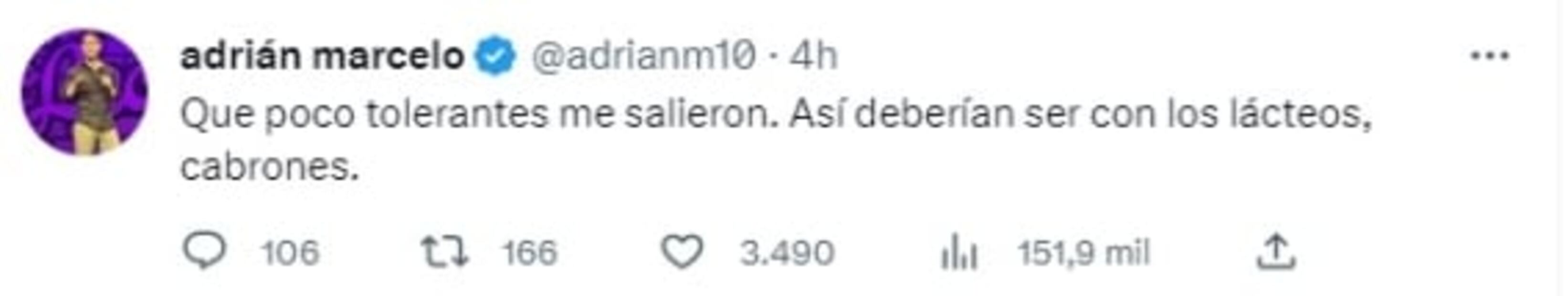 Adrián Marcelo se lanza contra quienes lo critican por comentarios "gordofóbicos" 