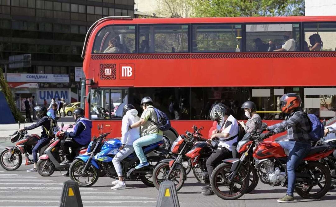 En 2040 el parque de motocicletas podría llegar a ser el 70% de los vehículos registrados en la CDMX Foto: Especial