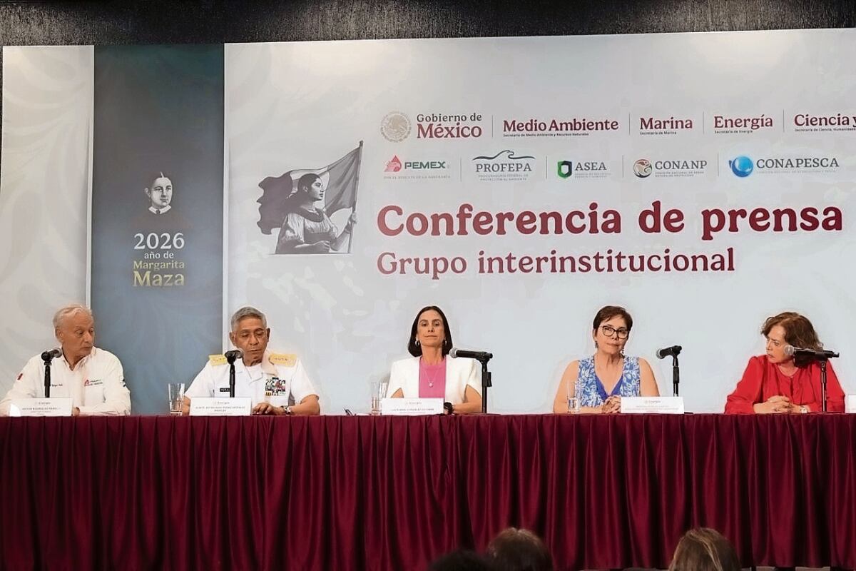 El jueves, el Grupo Interinstitucional admitió la responsabilidad de Pemex en el derrame de hidrocarburos en el golfo de México. Foto: SANTIAGO CADENA/EL UNIVERSAL