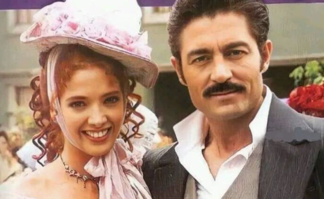Fernando Colunga y Adela Noriega en la telenovela "Amor real" de 2003. Fuente: Instagram @fer.nandocolunga.fans