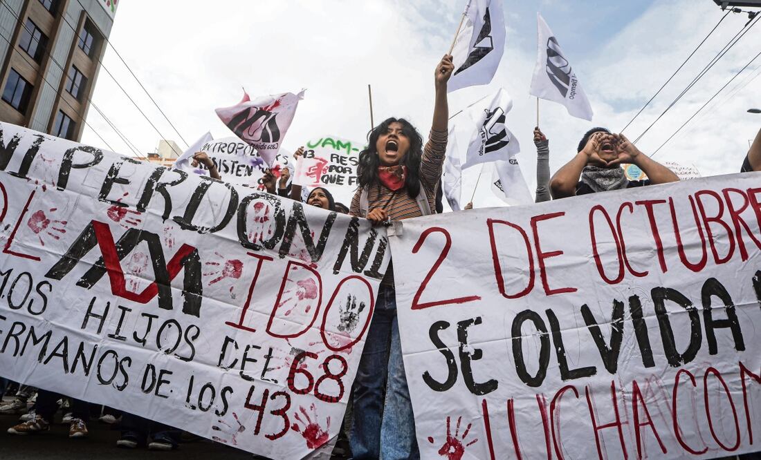 Exigen que no se repita represión estudiantil. Foto: Gabriel Pano | El Universal