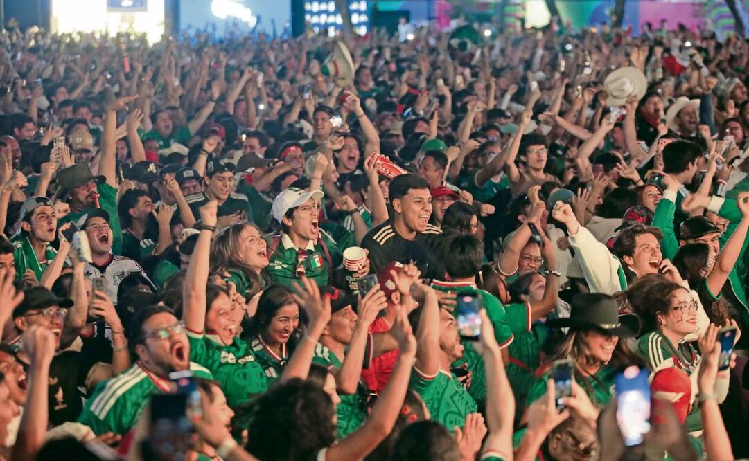 En Guadalajara, más de 60 mil personas, según datos oficiales, se reunieron para festejar el triunfo de la Selección Mexicana ante Corea del Sur. Foto: FERNANDO CARRANZA/CUARTOSCURO