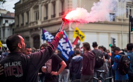 Llegan de toda Francia a París para protestar contra reforma