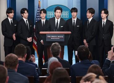 BTS levanta la voz en la Casa Blanca contra los crímenes de odio